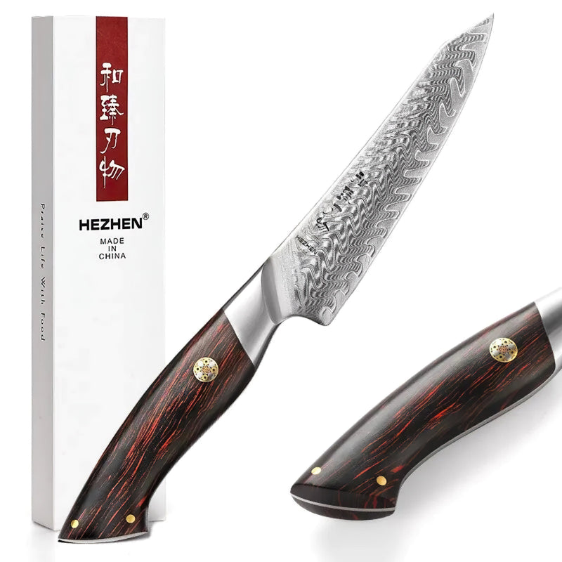 Japanese Damascus Utility Knife Elegant Series