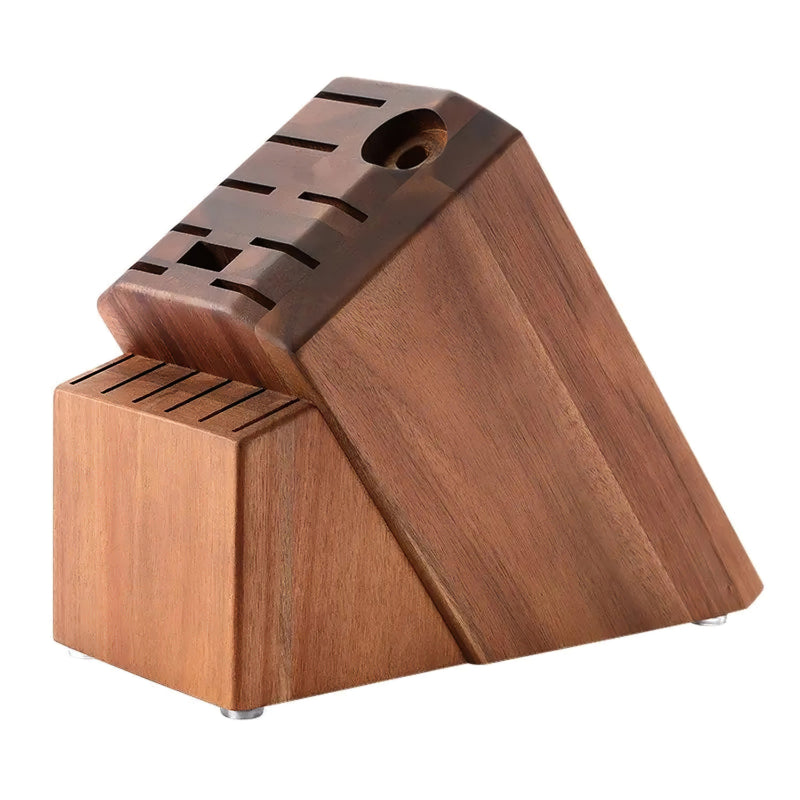 16 Slots Knife Block - Acacia Wood