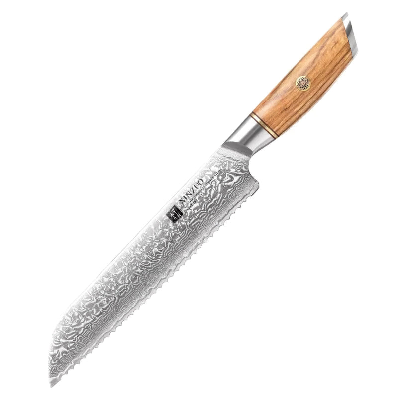 Xinzuo Professional Bread Knife Damascus Steel Lan Series