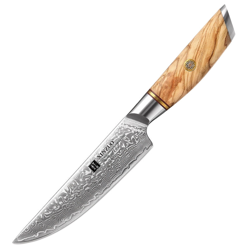 Xinzuo Professional Steak Knife Damascus Steel Lan Series