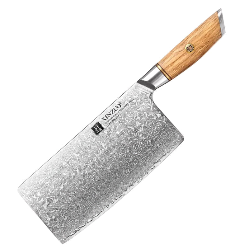 Professional Cleaver Knife Damascus Steel Lan Series