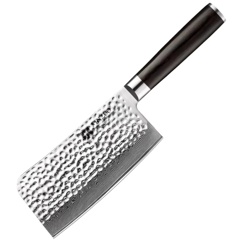 Xinzuo Professional Bone Chopper Knife Damascus Steel Stria He Series