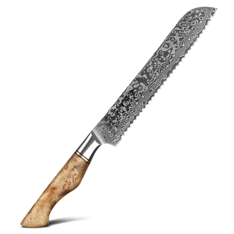 8 Inch Damascus Bread Knife - B30M Series