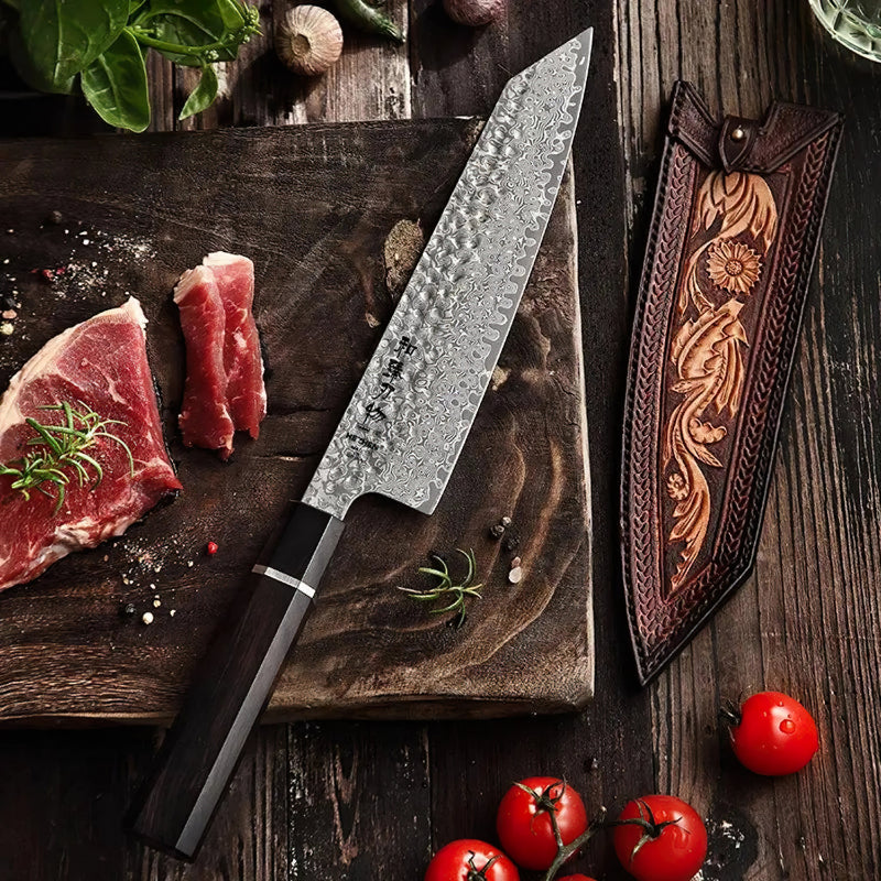 8 Inch Chef Knife Damascus Steel - CZH Series