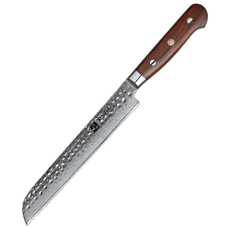 Xinzuo Professional Bread Knife Damascus Steel Yun Series