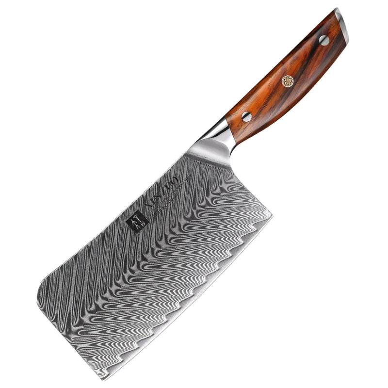 Xinzuo Professional Bone Chopper Knife Damascus Steel Yi Series