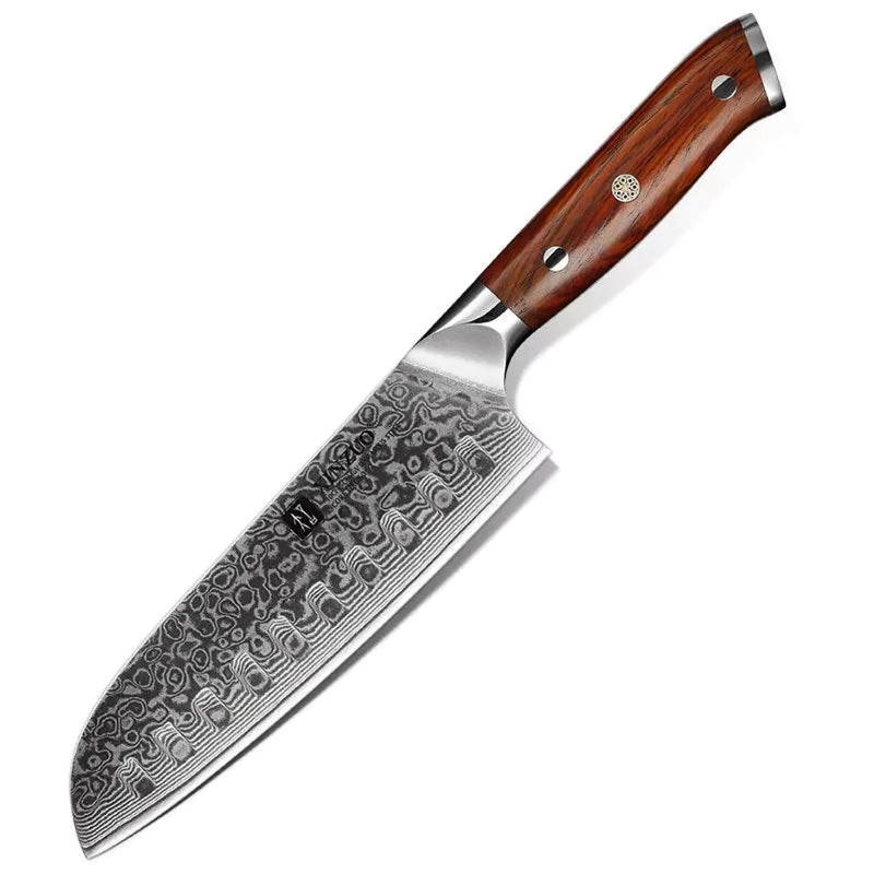 Professional Santoku Knife Damascus Steel Yu Series