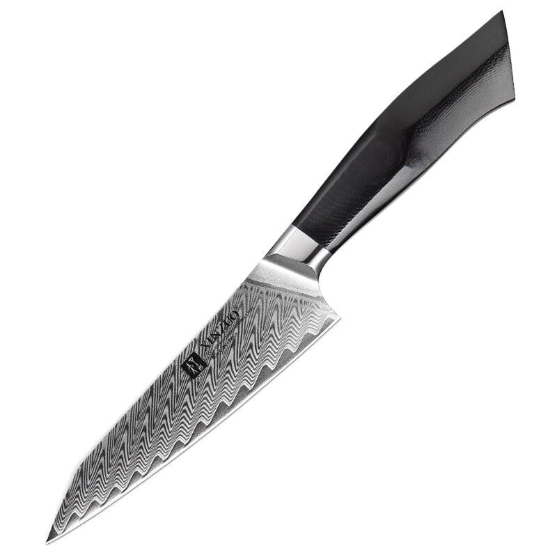 Xinzuo Professional Utility Knife Damascus Steel Feng Series