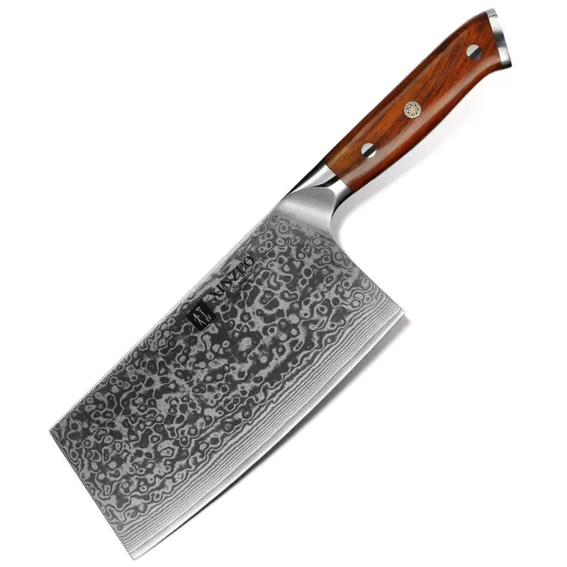 Professional Cleaver Knife Damascus Steel Yu Series