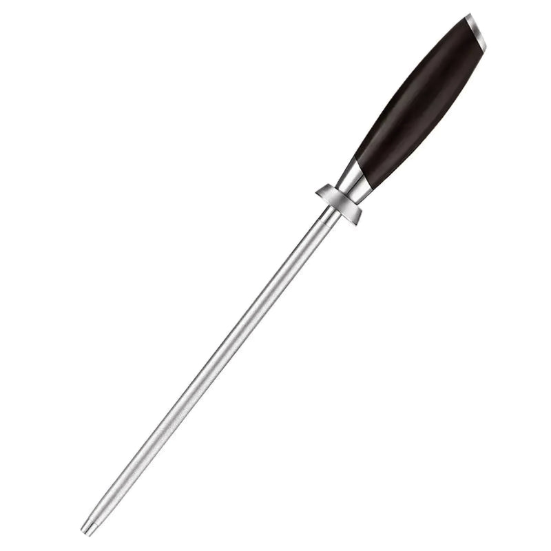 Professional Diamond Knife Sharpening Rod With Ebony Wood