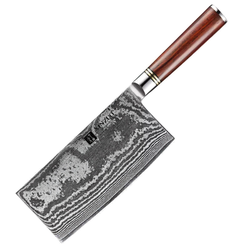 Professional Cleaver Knife Damascus Steel He Series