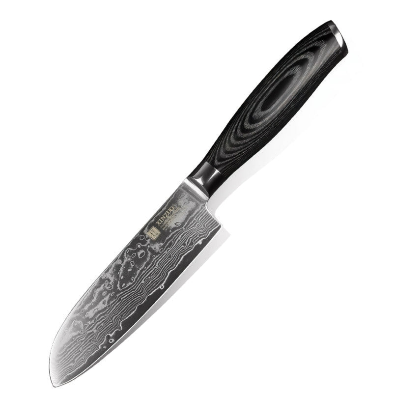 Xinzuo Professional Santoku Knife Damascus Steel Ya Series