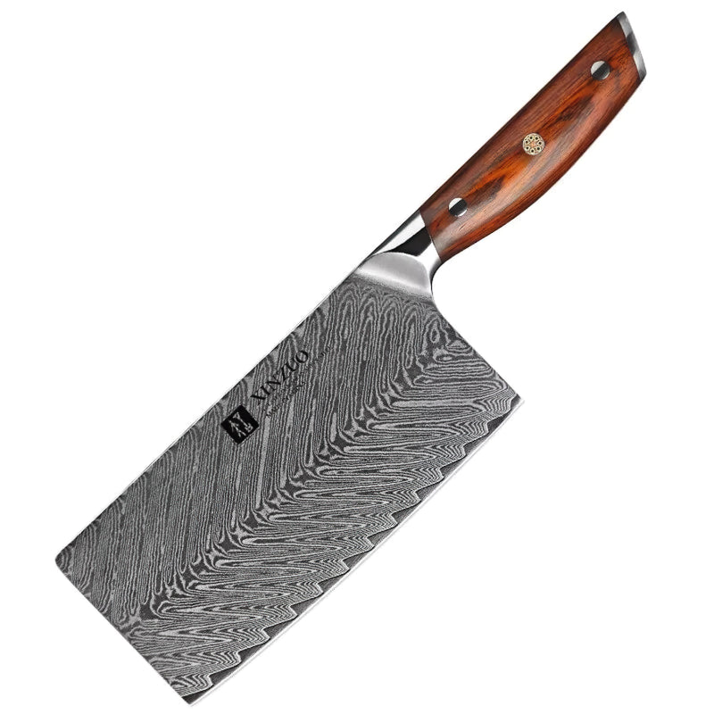 Professional Cleaver Knife Damascus Steel Yi Series