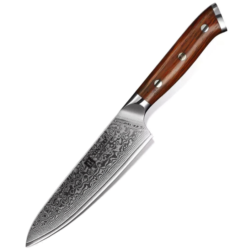 Professional Utility Knife Damascus Steel Yu Series