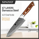 Xinzuo Professional Chef Knife Damascus Steel 6.5 inch Stria Yu Series
