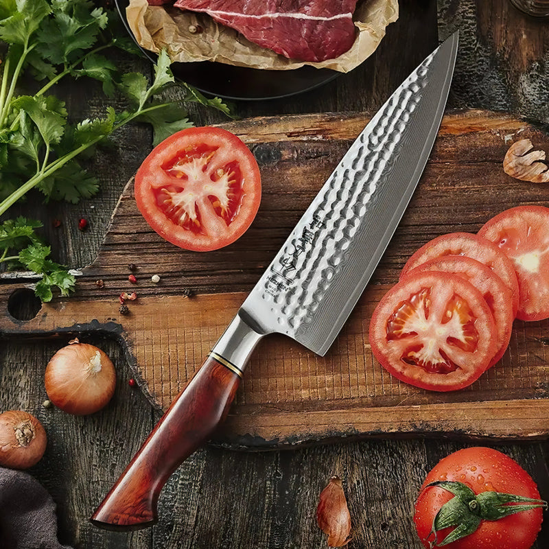 Damascus Chefs Knife 21.5cm Blade - Professional Master Series Knives