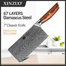 Professional Cleaver Knife Damascus Steel Yi Series