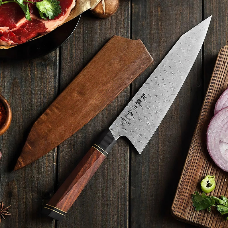 Chef Knife 110 layers Damascus Steel Kitchen Chef Knife F2Z Series