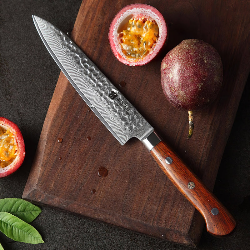 Xinzuo Professional Utility Knife Damascus Steel Yun Series