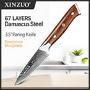 Xinzuo Professional Paring Knife Damascus Steel Stria Yu Series