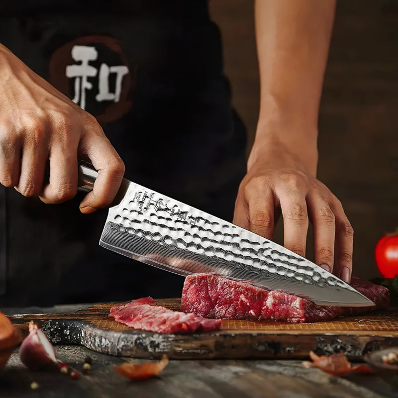 Damascus Chefs Knife 21.5cm Blade - Professional Master Series Knives