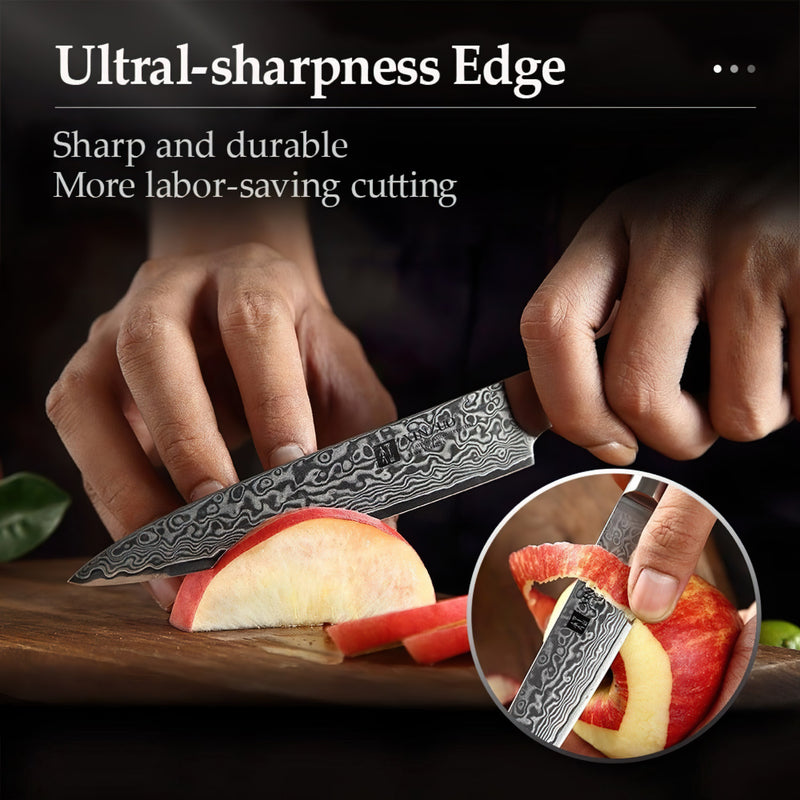 Xinzuo Professional Utility Knife Damascus Steel Ya Series