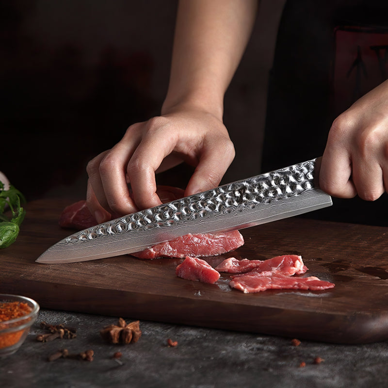 Xinzuo Professional Carving Knife Damascus Steel Yun Series