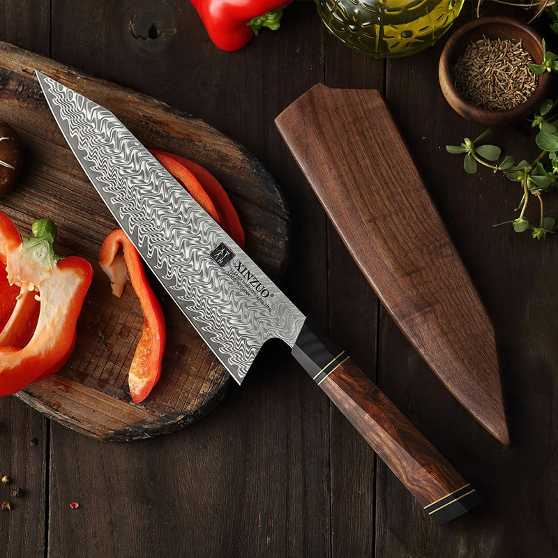 Xinzuo Professional Chef Knife Damascus Steel Zhen Series