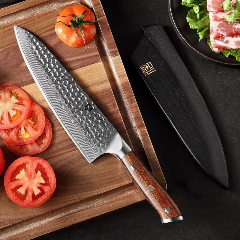 Xinzuo Professional Chef Knife Damascus Steel Stria Yu Series