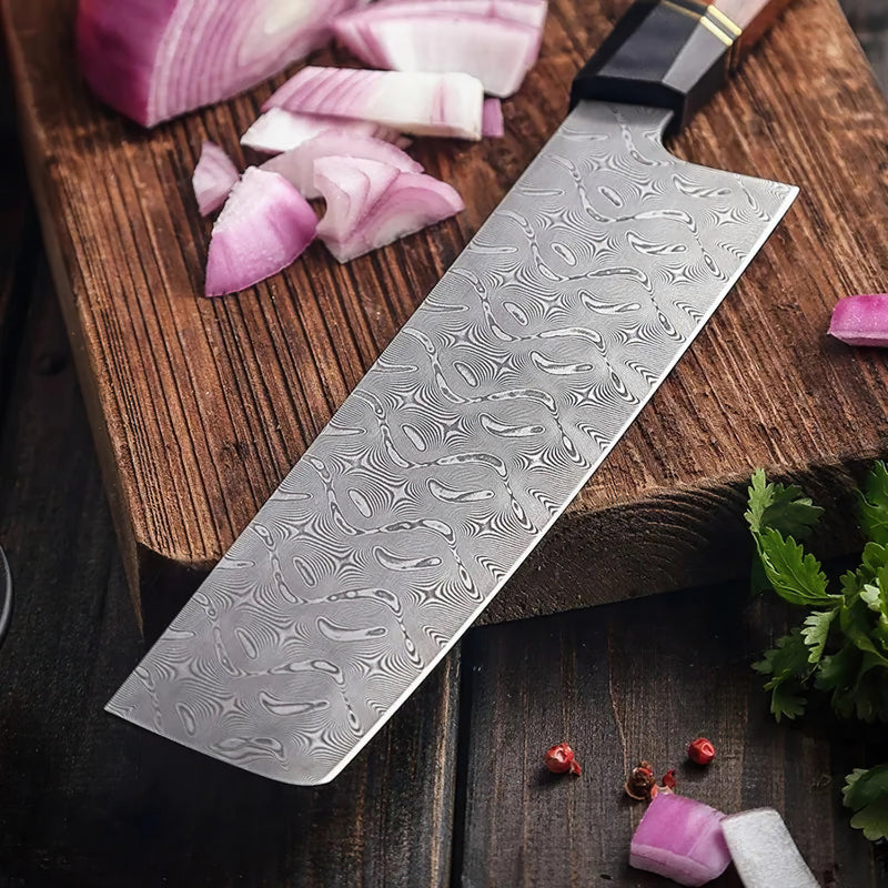 Nakiri Knife 110 layers Damascus Steel Nakiri Knife F2Z Series