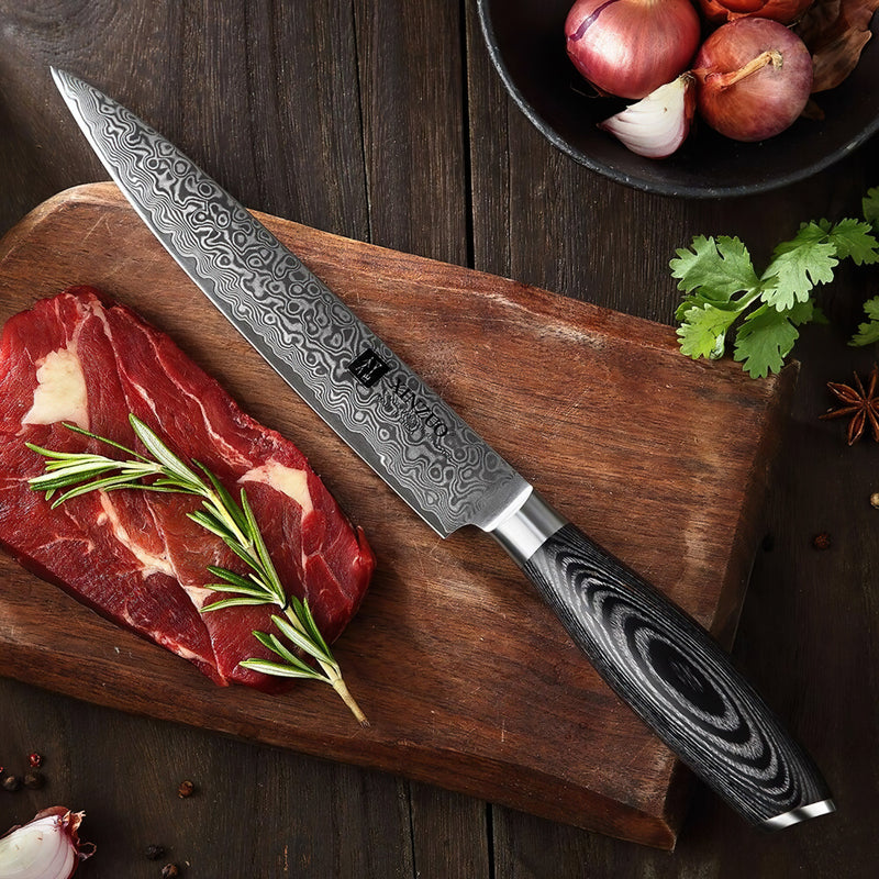 Xinzuo Professional Carving Knife Damascus Steel Ya Series