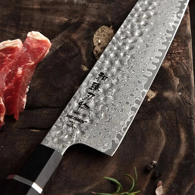 8 Inch Chef Knife Damascus Steel - CZH Series