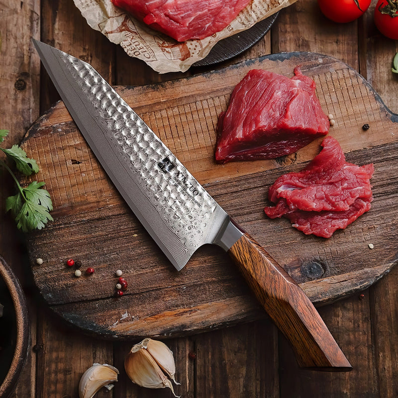 Xinzuo Professional Chef Knife Damascus Steel Stria Feng Series