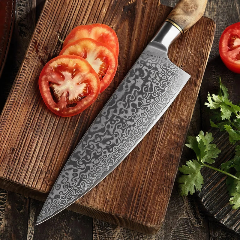 Professional Damascus Chef Knife Set - 5 Pieces - B30M Series