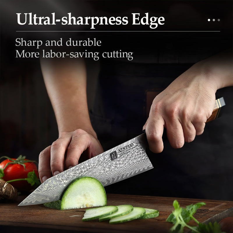 Xinzuo Professional Chef Knife Damascus Steel Zhen Series