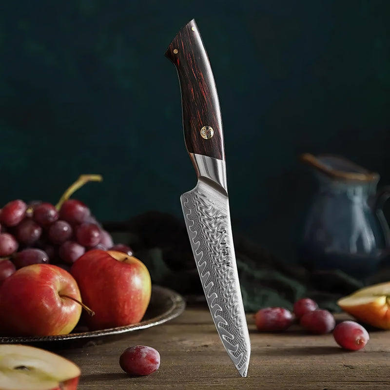 Japanese Damascus Utility Knife Elegant Series