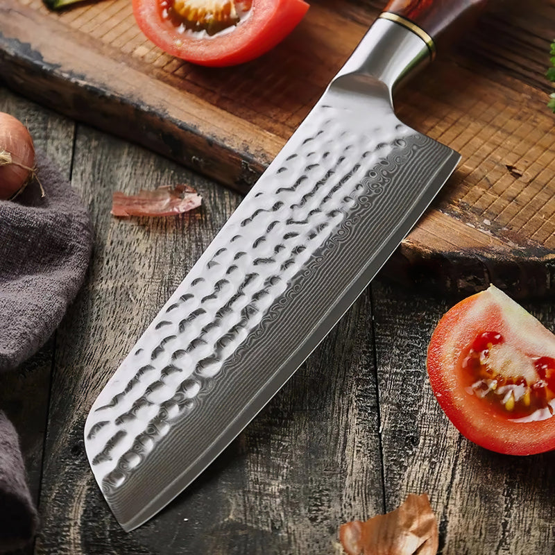 Damascus Santoku Knife 18cm- Professional Master Series Knives