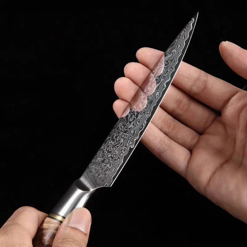 5 Inch Damascus Utility Knife - B30M Series