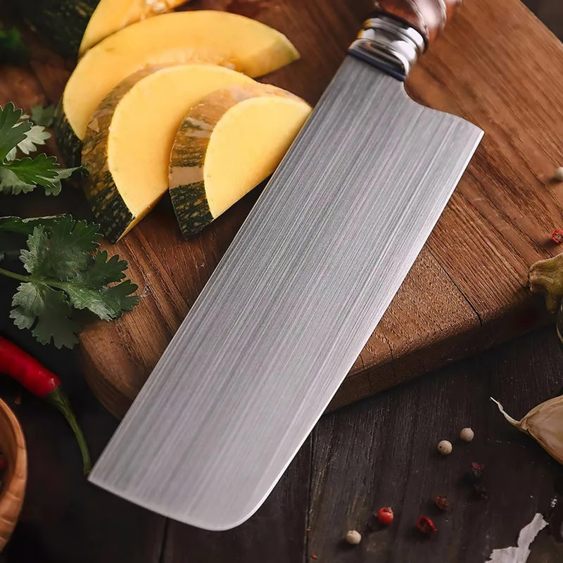 Nakiri Knife 18.5cm Bohler M390 Steel - Crown Series