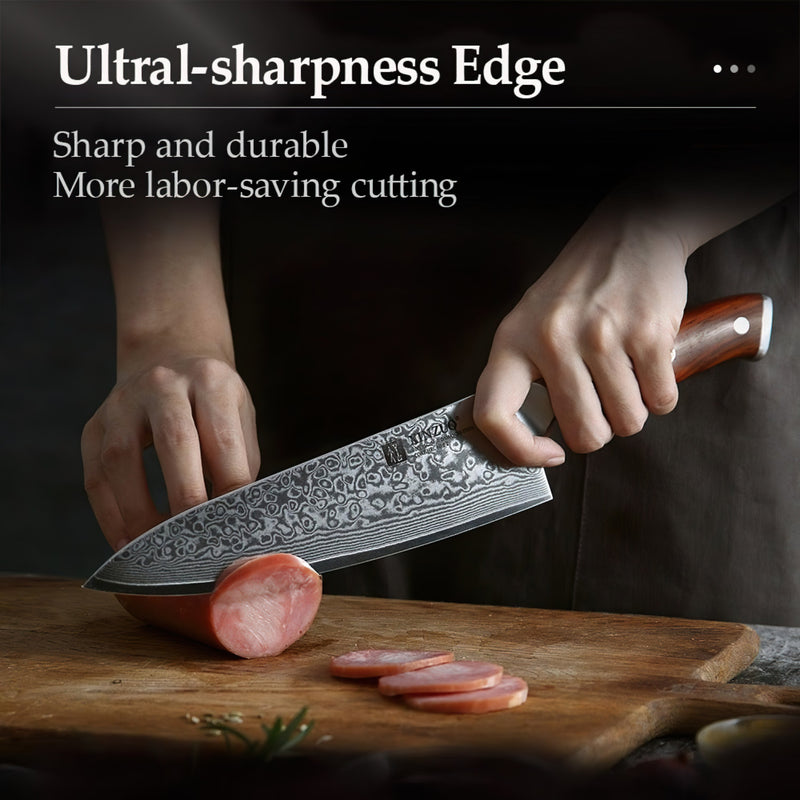 Professional Chef Knife Damascus Steel Yu Series