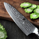 Xinzuo Professional Chef Knife Damascus Steel Ebony Yu Series