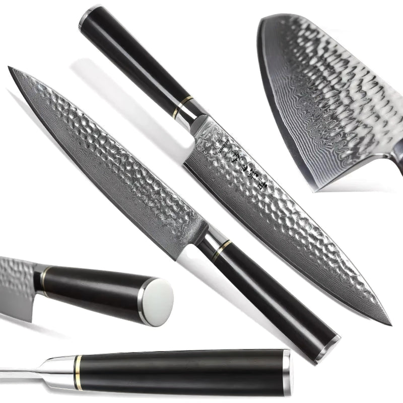 5Pcs Damascus Chef Knife Set - Classic Series