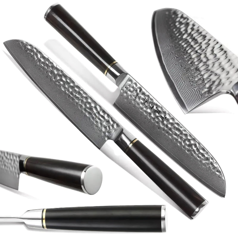 5Pcs Chef Knife Set Damascus Steel  - Classic Series