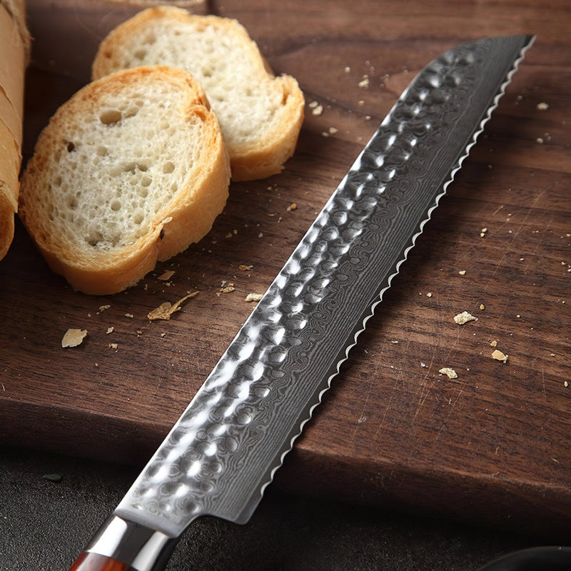 Xinzuo Professional Bread Knife Damascus Steel Yun Series