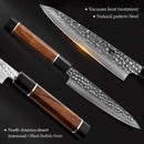 Xinzuo Professional Utility Knife Damascus Steel Stria Zhen Series