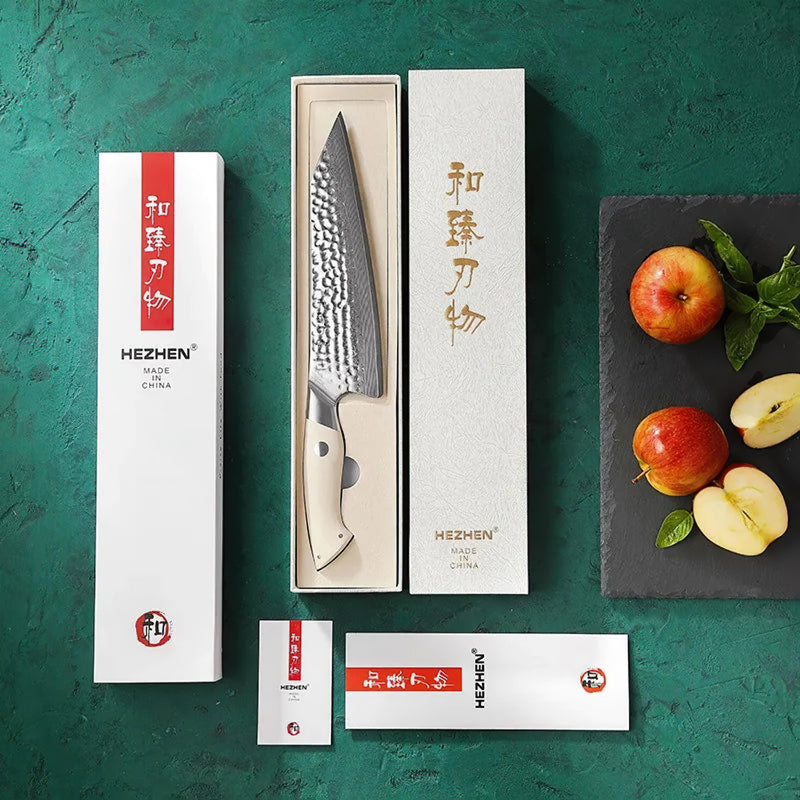 Japanese Damascus Chef Knife B38H Elegant Series