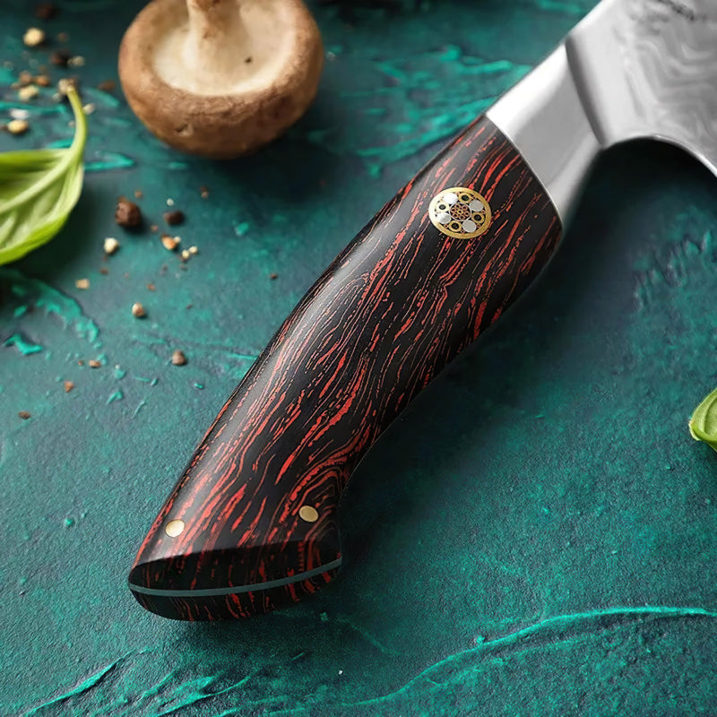 Japanese Damascus Bread Knife Elegant Series