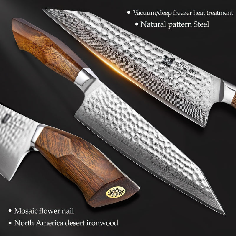 Xinzuo Professional Chef Knife Damascus Steel Stria Feng Series