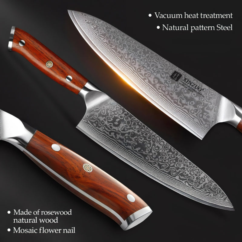 Professional Chef Knife Damascus Steel Yu Series