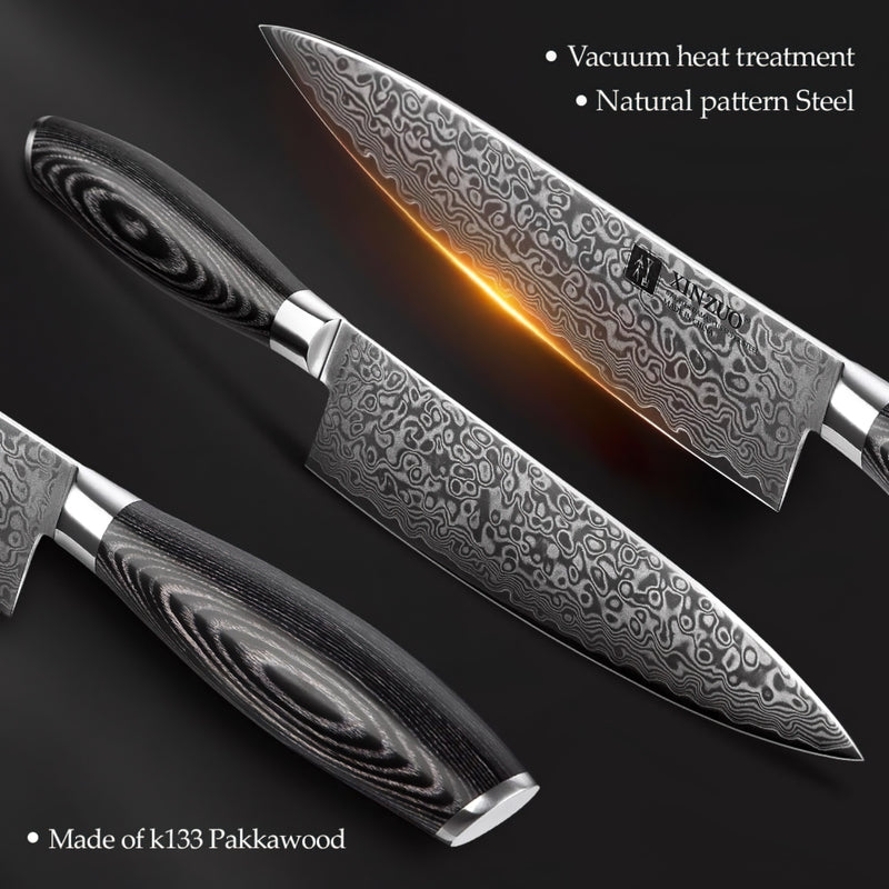 Xinzuo Professional Chef Knife Damascus Steel Ya Series